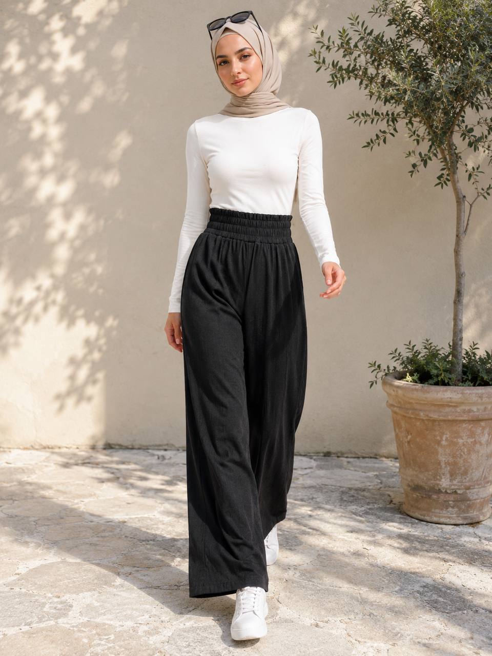 İNCE PANTOLON — SİYAH